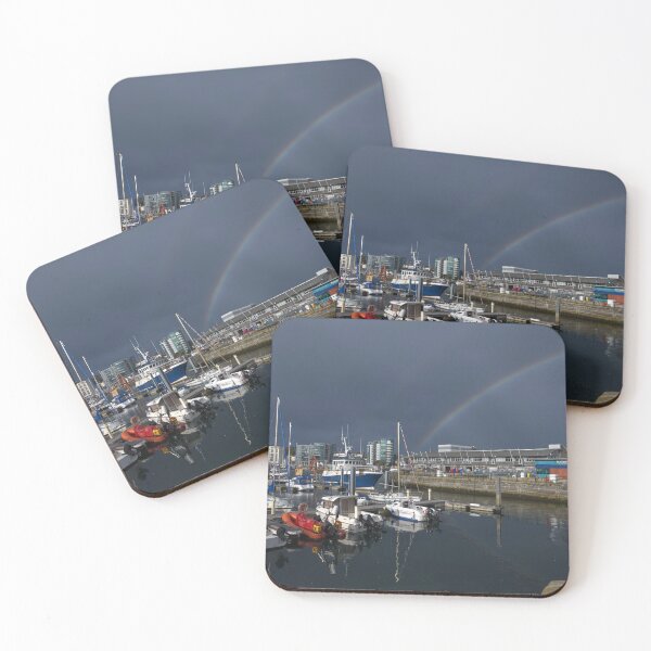 Item preview, Double Rainbow over Sutton Harbour designed and sold by days-photographic.