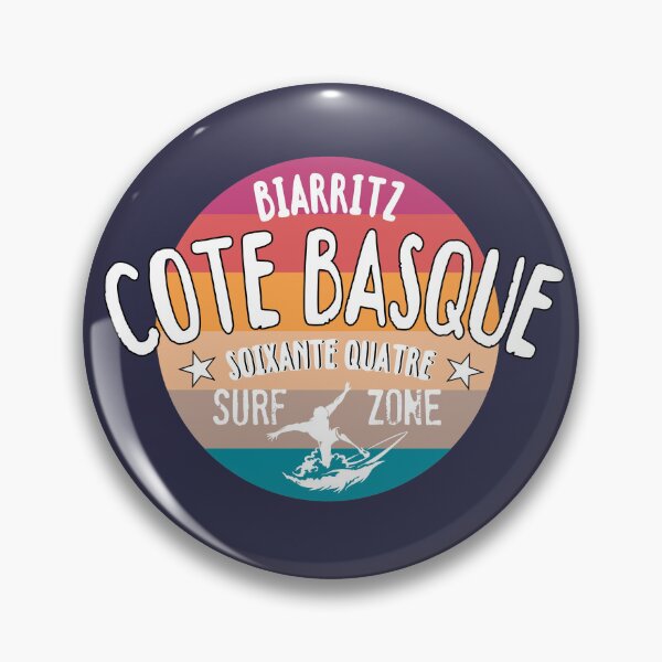 Item preview, Biarritz Surf Zone Basque Coast t-shirt designed and sold by VUE-MER.