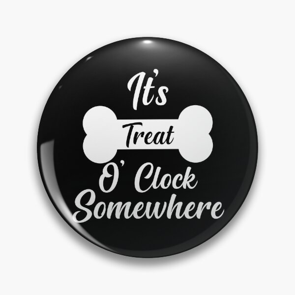 Item preview, It's Treat O' Clock Somewhere , Funny Dog Bandana  designed and sold by AMERZAGUE DESIGN.