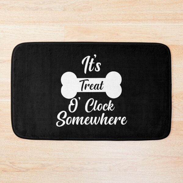 Item preview, It's Treat O' Clock Somewhere , Funny Dog Bandana  designed and sold by AMERZAGUE DESIGN.