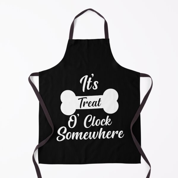 Item preview, It's Treat O' Clock Somewhere , Funny Dog Bandana designed and sold by AMERZAGUE DESIGN.