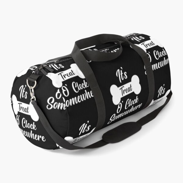 Item preview, It's Treat O' Clock Somewhere , Funny Dog Bandana  designed and sold by AMERZAGUE DESIGN.