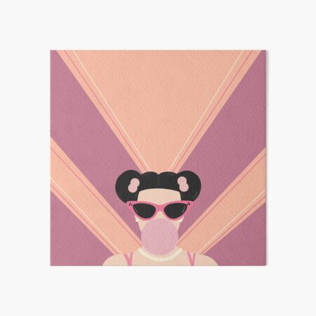 "Bubblegum Girl" Art Board Print For Sale By Bambinapaper | Redbubble