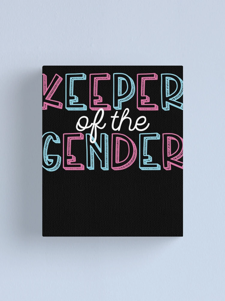 Imagen 1 de 3, Lienzo con la obra Keeper Of The Gender Reveal Party Keeper Of The Gender Gear, diseñada y vendida por DynamicDesign.
