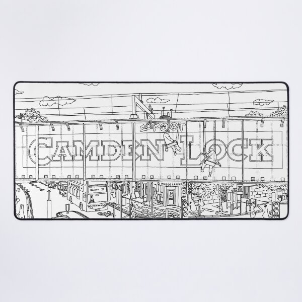 Item preview, Bunnies in London Camden Lock - Line Art designed and sold by m-lapino.