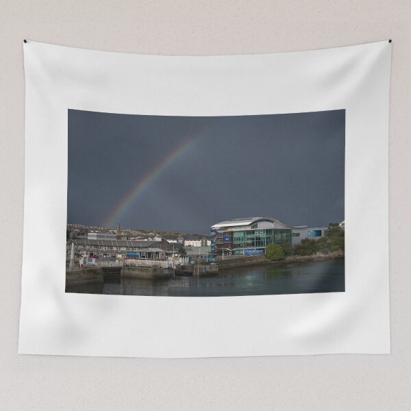 Item preview, Rainbow over Sutton Harbour designed and sold by days-photographic.