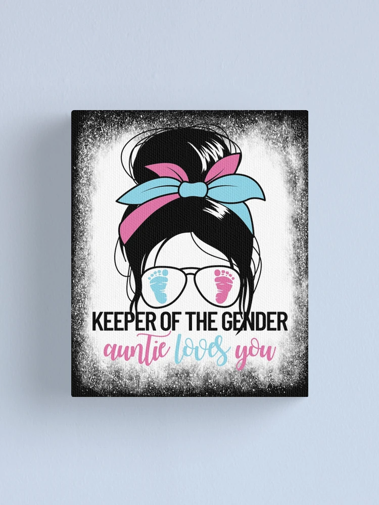 Imagen 1 de 3, Lienzo con la obra Keeper Of The Gender Auntie Loves You Gender Keeper Gear, diseñada y vendida por DynamicDesign.