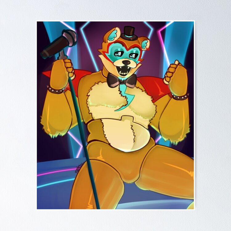 FNAF - Glamrock Bonnie (Security Breach) Art Board Print for Sale by  omtuongtu