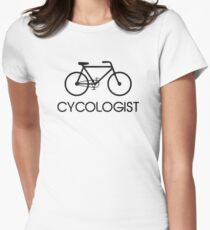 Cycologist Radfahren Zyklus Tailliertes T-Shirt für Frauen