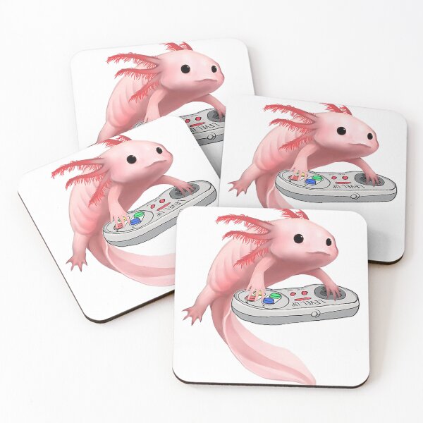 Item preview, Axolotl Fish Playing Video Game  designed and sold by abstract-shapes.