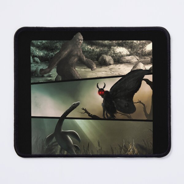 Item preview, Bigfoot Mothman Nessie Wendigo Original Cryptid Artwork designed and sold by LegOlenve.