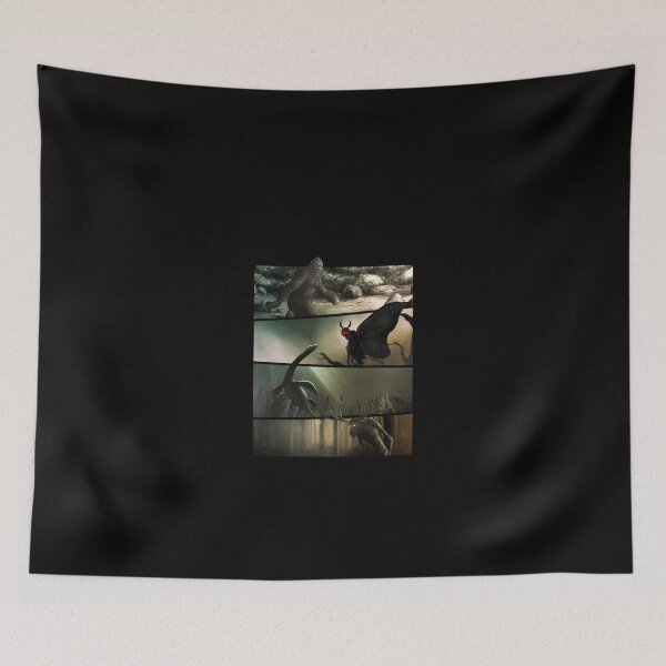 Item preview, Bigfoot Mothman Nessie Wendigo Original Cryptid Artwork designed and sold by LegOlenve.