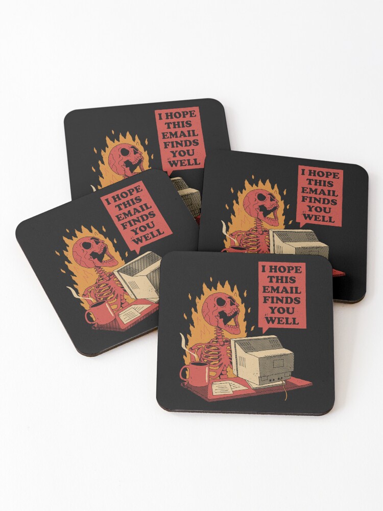 Thumbnail 1 of 5, Coasters (Set of 4), You Got Mail designed and sold by DinoMike.