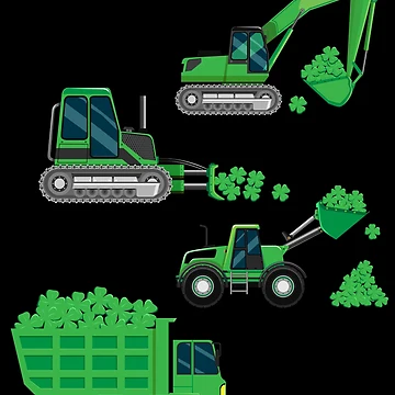 Imagen de la obra Kids St. Patrick's Day Construction Boys St. Patrick's Gear de DynamicDesign