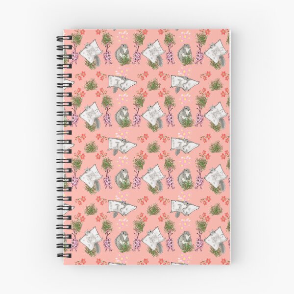 Item preview, Japanese dwarf flying squirrel and cherry blossom, peach bud designed and sold by Naty Design Prague.