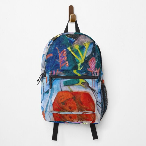 Item preview, Bison in Winter (Red Bison) by Franz Marc designed and sold by WonderweissStudio.