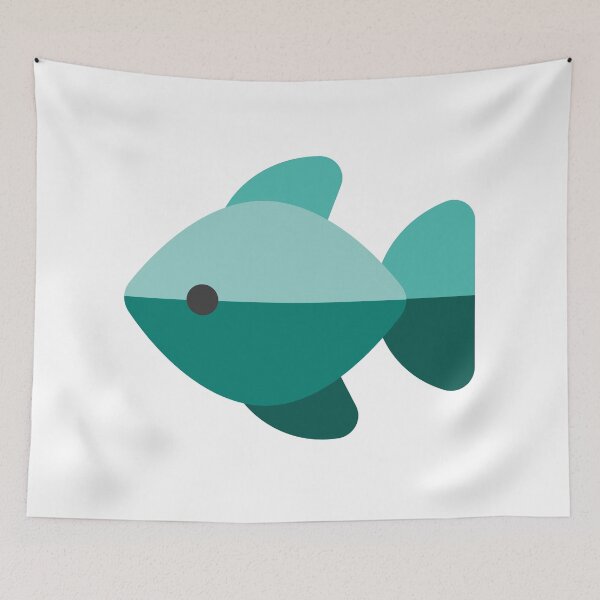 Item preview, fish cat mat designed and sold by Pixelish.