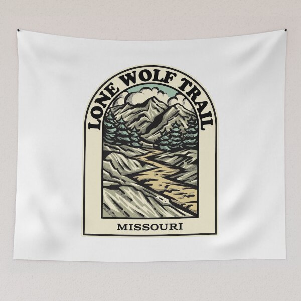 Item preview, Lone Wolf Trail Missouri hiking backpacking trail designed and sold by HalpinDesign.