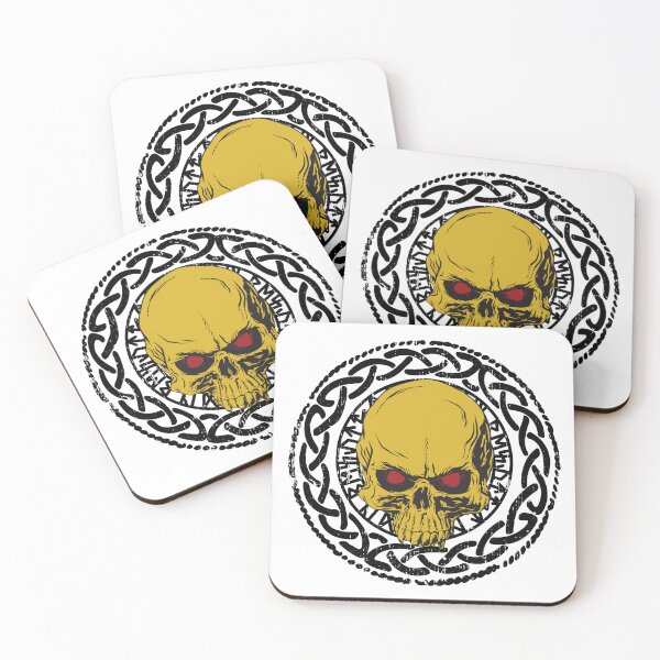 Item preview, Norse Viking skull in an ornament Norse deities designed and sold by ReneMM.