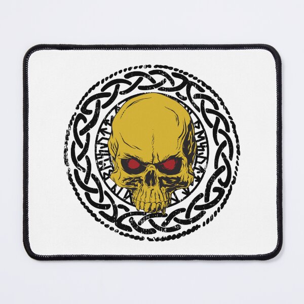 Item preview, Norse Viking skull in an ornament Norse deities designed and sold by ReneMM.