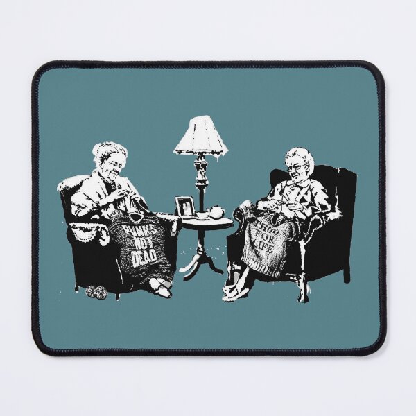 Item preview, Banksy Grannies Punk's Not Dead Thug For Life designed and sold by WE-ARE-BANKSY.