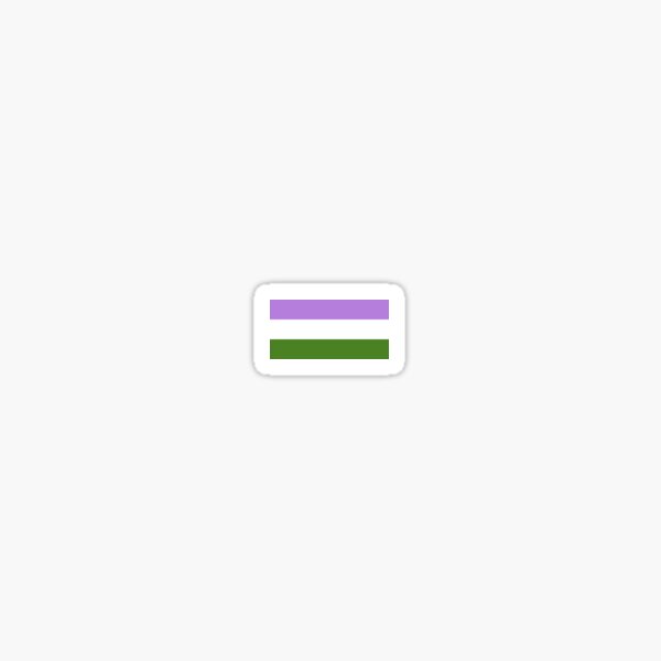 Item preview, Genderqueer Pride Sticker designed and sold by Comet Sans Art.