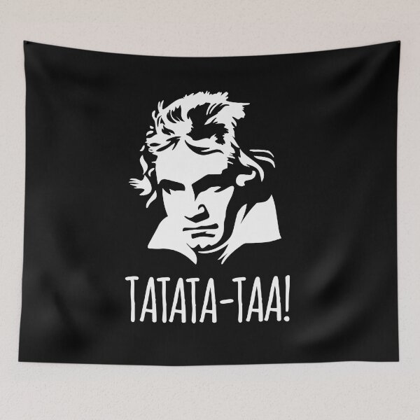 Item preview, Tatata-taa! Funny Ludwig Beethoven 5th Symphony designed and sold by LaundryFactory.