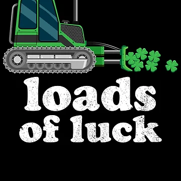 Imagen de la obra Loads Of Luck Bulldozer Construction Kids St. Patrick's Day Gear de DynamicDesign