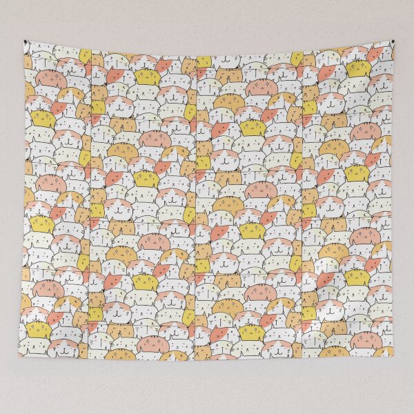 Item preview, cats pattern designed and sold by Pixelish.