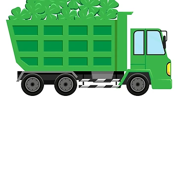 Imagen de la obra Kids St. Patrick's Day Shamrock Dump Truck Construction Gear de DynamicDesign