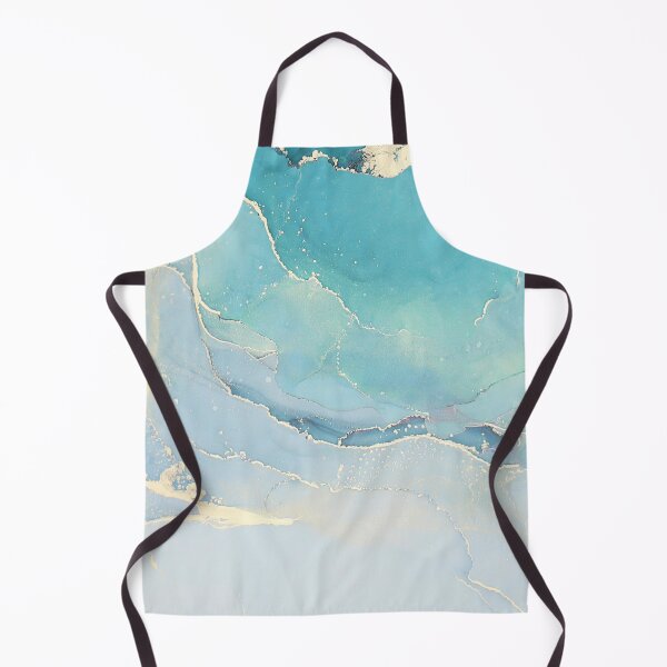 Item preview, Azure Color Acrylic Fluid Design designed and sold by Dream Bloom Gallery.