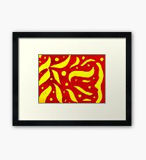 Red and Yellow Framed Print