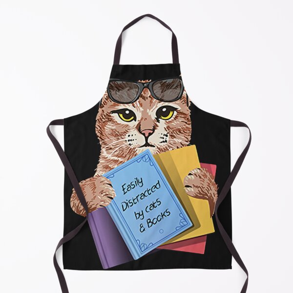 Aperçu de l'œuvre livres de chat facilement distraits par le chat et les livres créée et vendue par CallieStore.