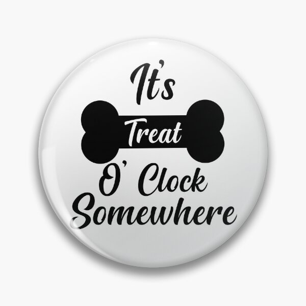 Item preview, It's Treat O' Clock Somewhere , Funny Dog Bandana  designed and sold by AMERZAGUE DESIGN.