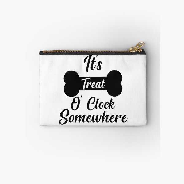 Item preview, It's Treat O' Clock Somewhere , Funny Dog Bandana  designed and sold by AMERZAGUE DESIGN.