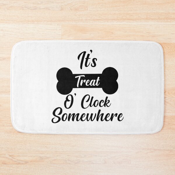 Item preview, It's Treat O' Clock Somewhere , Funny Dog Bandana  designed and sold by AMERZAGUE DESIGN.