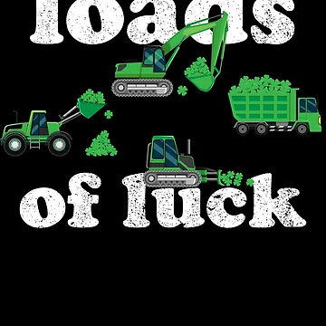 Imagen de la obra Loads Of Luck Construction Vehicles Boys St. Patrick's Day Gear de DynamicDesign