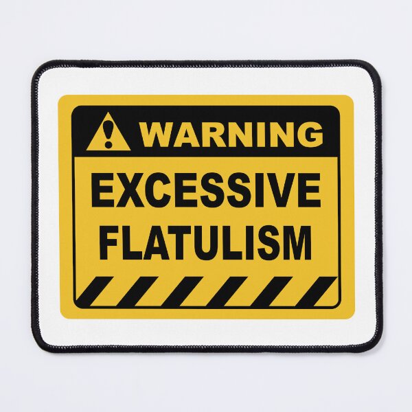 Item preview, Human Warning Sign EXCESSIVE FLATULISM Sayings Sarcasm Humor Quotes designed and sold by ColorMeHappy123.