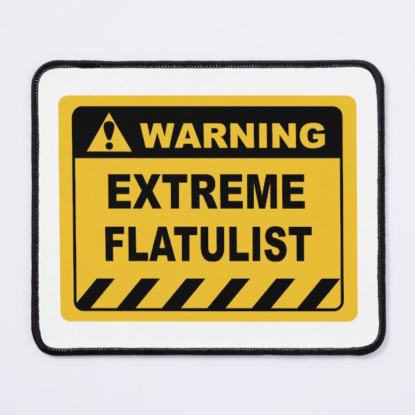 Item preview, Human Warning Sign EXTREME FLATULIST Sayings Sarcasm Humor Quotes designed and sold by ColorMeHappy123.