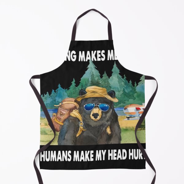 Item preview, Camping Makes Me Happy humans make my head hurt  designed and sold by CallieStore.