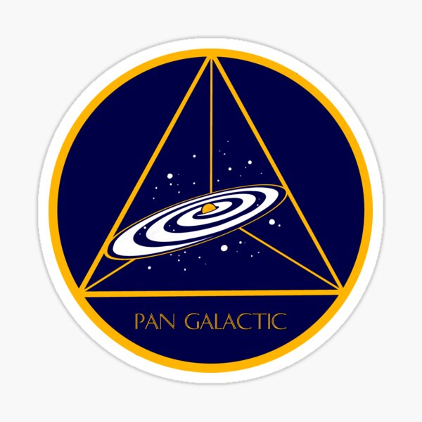 "Pan Galactic Classic" Sticker by PanGalactic Redbubble