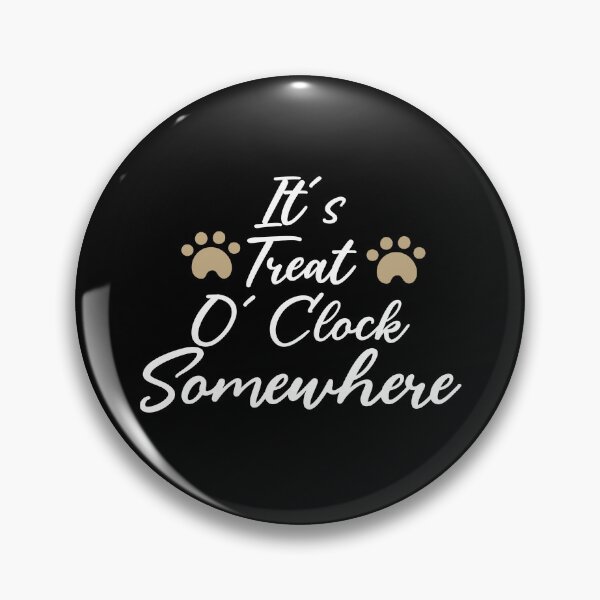 Item preview,  It's Treat O' Clock Somewhere , Funny Dog Bandana  designed and sold by AMERZAGUE DESIGN.