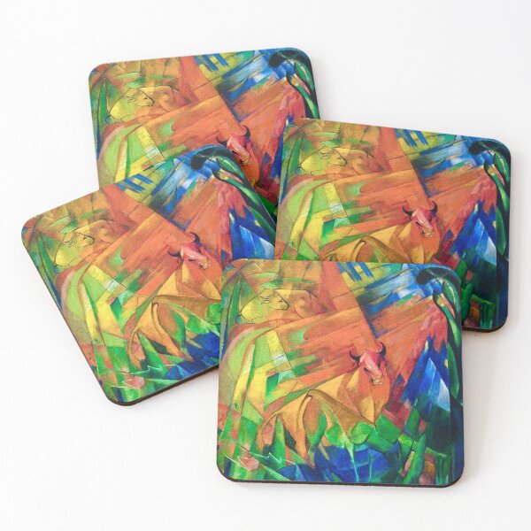 Item preview, Animals in a Landscape by Franz Marc designed and sold by WonderweissStudio.
