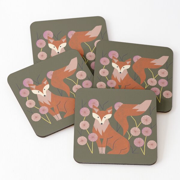 Item preview, Shy Fox and Wildflowers designed and sold by Renea L Thull.