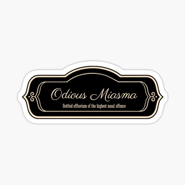 Odious Miasma Potion Label Sticker