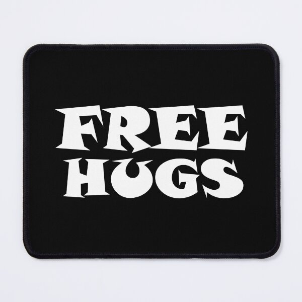 Item preview, Free Hugs Typography - Minimal - Graphic Design White Lettering designed and sold by ColorMeHappy123.