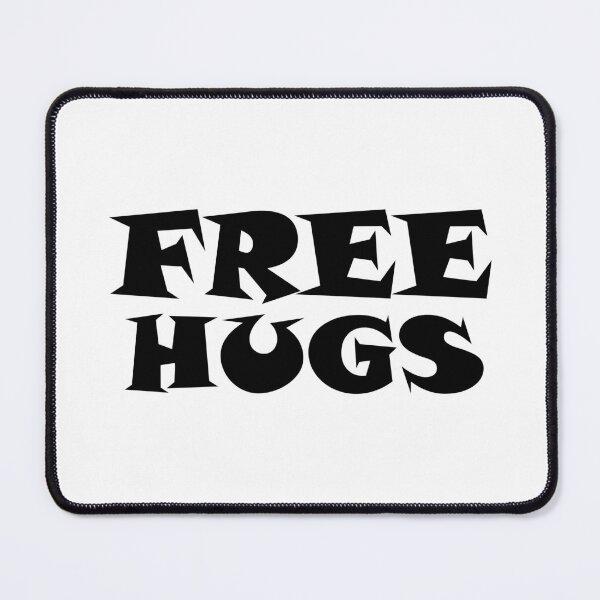 Item preview, Free Hugs Typography - Minimal - Graphic Design Black Lettering  designed and sold by ColorMeHappy123.
