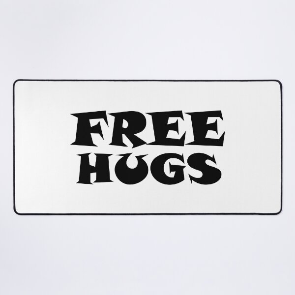 Item preview, Free Hugs Typography - Minimal - Graphic Design Black Lettering designed and sold by ColorMeHappy123.