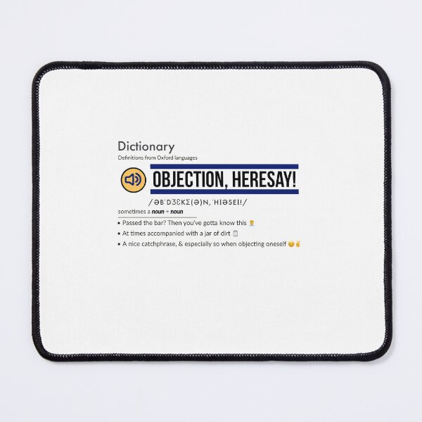 Item preview, Objection Hearsay Your Honor Johnny Depp Exclusive Dictionary Definition designed and sold by Hayari 流行り.