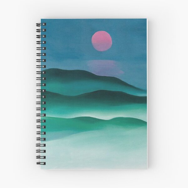 Aperçu de l'œuvre Lune rose sur l'eau (1924) de Georgia O'Keeffe | Lune rose sur l'eau | Georgia okeefe peintures, Georgia o keeffe peintures, Georgia o'keefe art créée et vendue par TeeARTHY.